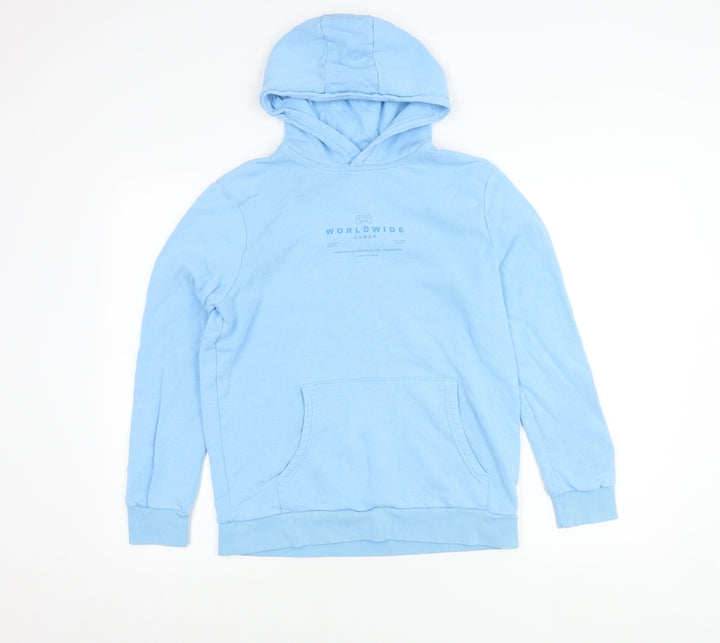 Marks and Spencer Boys Blue Pullover Hoodie 13-14 Years Gamer Logo