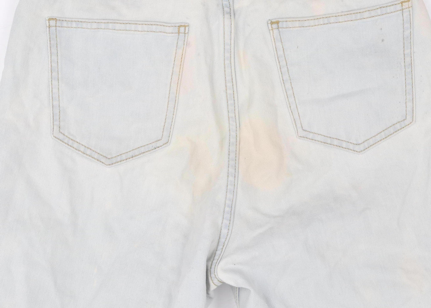 Boohoo Women’s Blue Mom Jeans UK 8 Distressed Light Wash