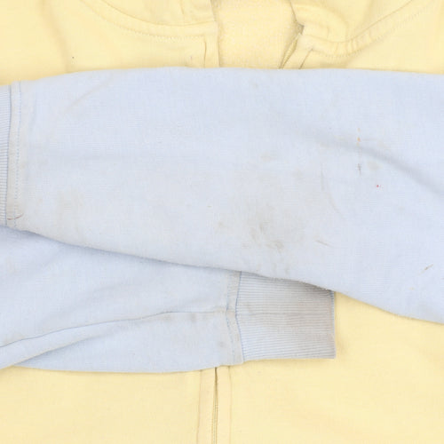 Saltrock Girls Yellow Blue Hooded Full Zip Jacket 13 Years