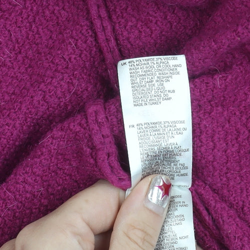 Sugarhill Boutique Women’s Purple Cardigan UK 12 Knit Long Sleeve