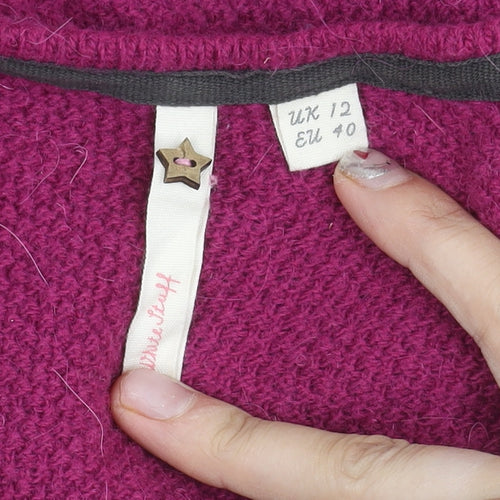 Sugarhill Boutique Women’s Purple Cardigan UK 12 Knit Long Sleeve