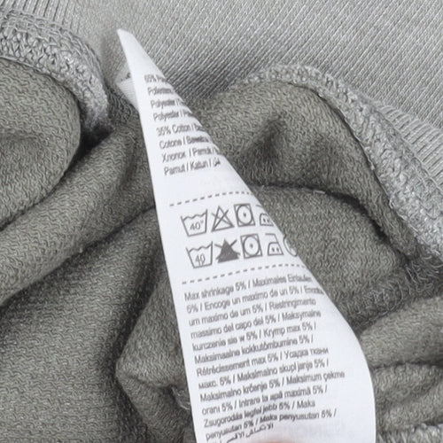 Jack & Jones Mens Grey XL Pullover Hoodie Logo Graphic Sweatshirt