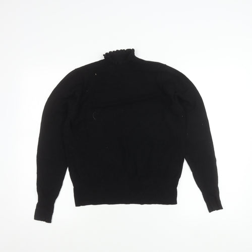 River Island Womens Black Size 16 Mock Neck Pullover Jumper