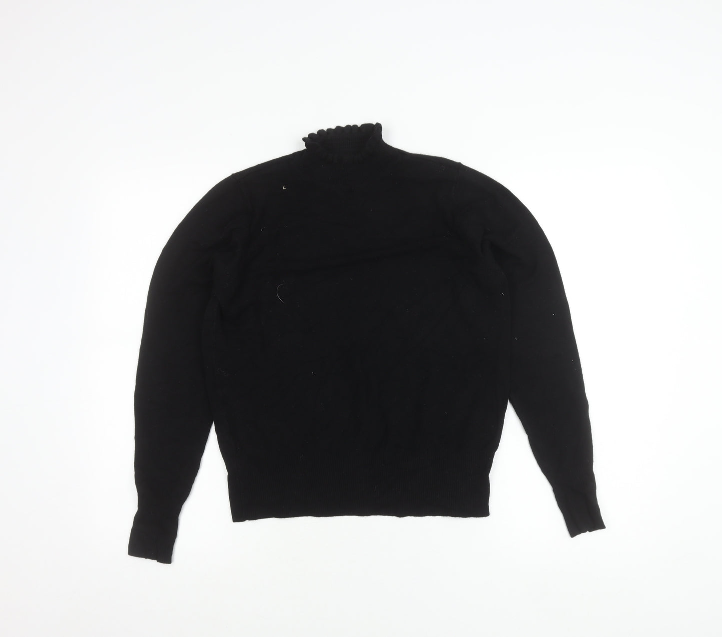 River Island Womens Black Size 16 Mock Neck Pullover Jumper