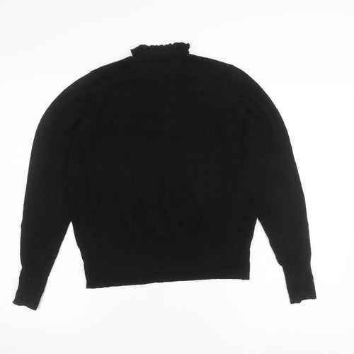 River Island Womens Black Size 16 Mock Neck Pullover Jumper