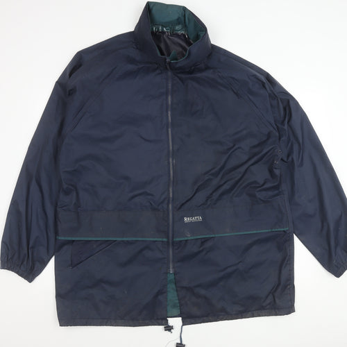 Regatta Men’s Blue 2XL Rain Jacket Coat Outdoor Waterproof Workwear