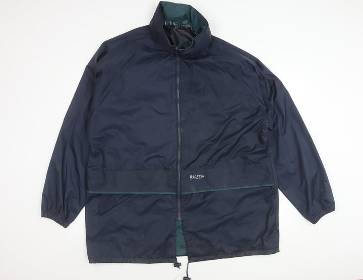 Regatta Men’s Blue 2XL Rain Jacket Coat Outdoor Waterproof Workwear