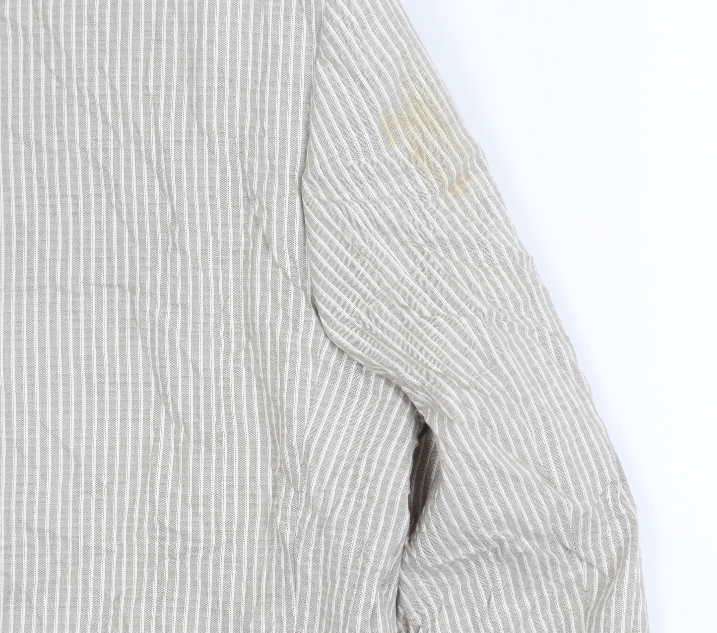 Cruise Men’s Beige Striped Cotton Blazer Jacket 42R XL