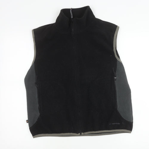 Mountainlife Unisex Adults Black Fleece Waistcoat Bodywarmer Size 14