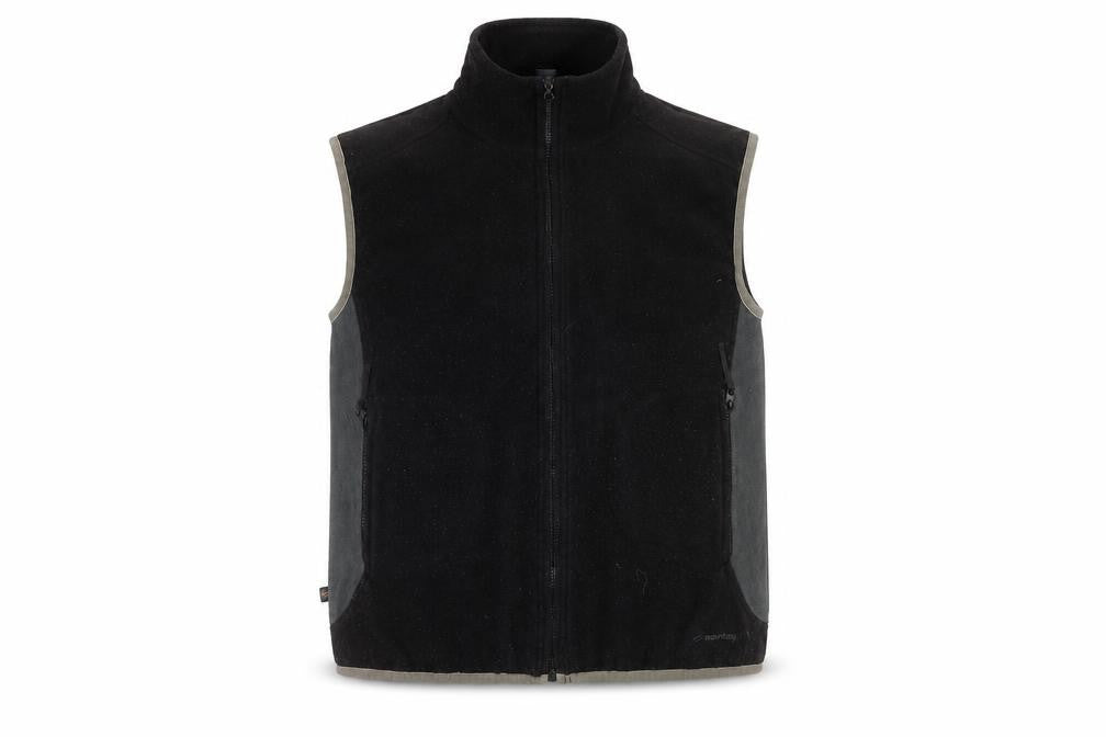 Mountainlife Unisex Adults Black Fleece Waistcoat Bodywarmer Size 14