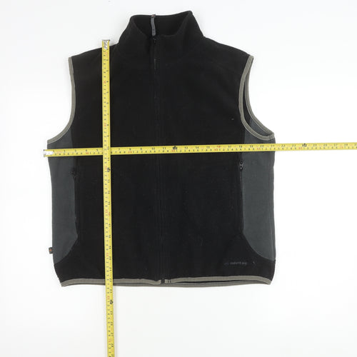 Mountainlife Unisex Adults Black Fleece Waistcoat Bodywarmer Size 14