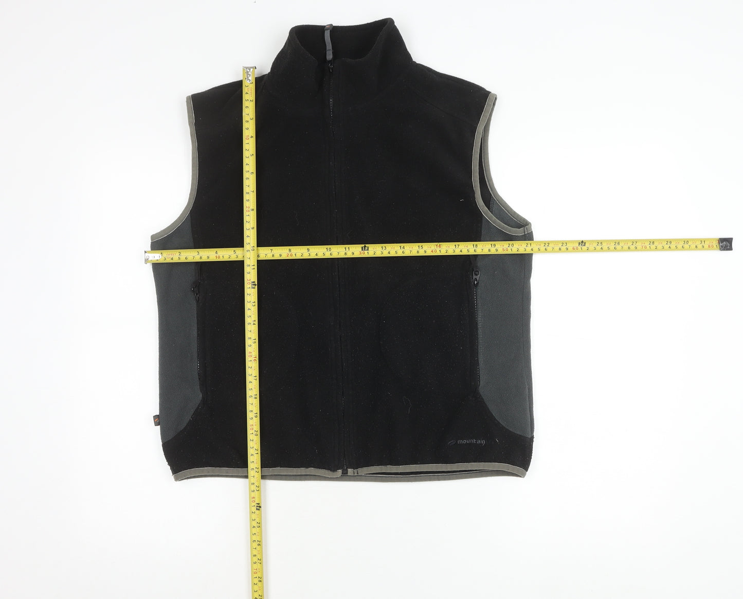 Mountainlife Unisex Adults Black Fleece Waistcoat Bodywarmer Size 14