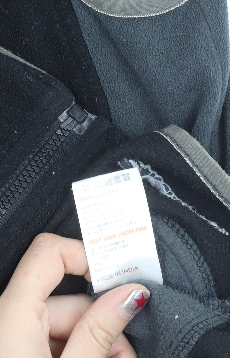 Mountainlife Unisex Adults Black Fleece Waistcoat Bodywarmer Size 14