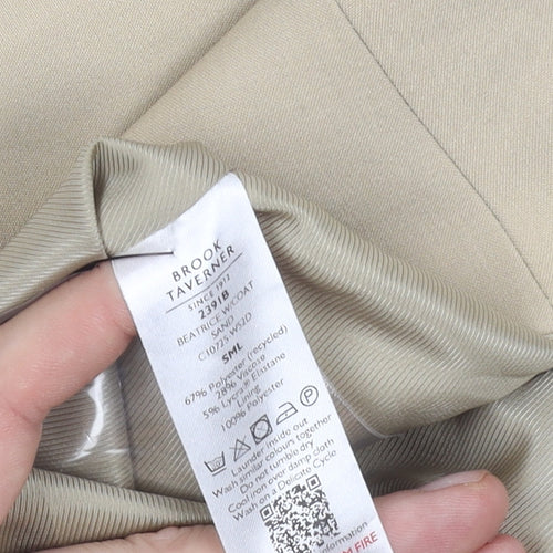 Brook Taverner Womens Beige Suit Waistcoat Slim Fit Size S