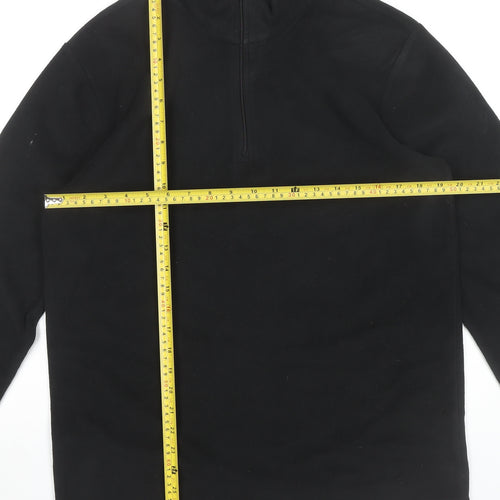 Mountain Warehouse Men's Black Small Fleece 1/4 Zip Pullover Sweatshirt