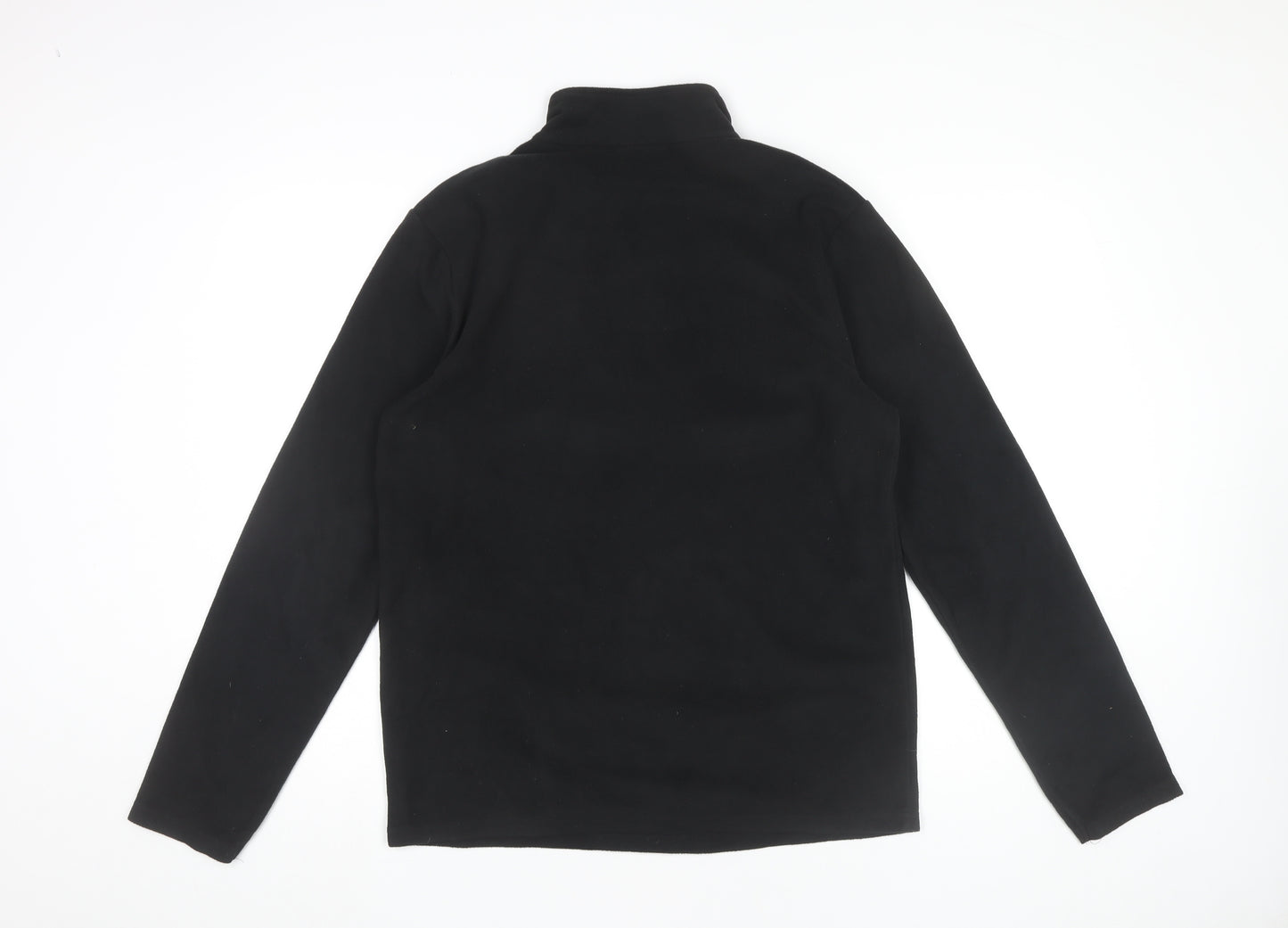 Mountain Warehouse Men's Black Small Fleece 1/4 Zip Pullover Sweatshirt