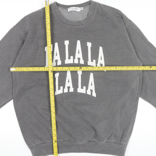In The Style Womens Grey Christmas Sweatshirt UK 14/16 Crew Neck