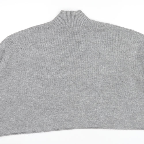 Marks and Spencer Women’s Grey Mock Neck Pullover Jumper UK 18