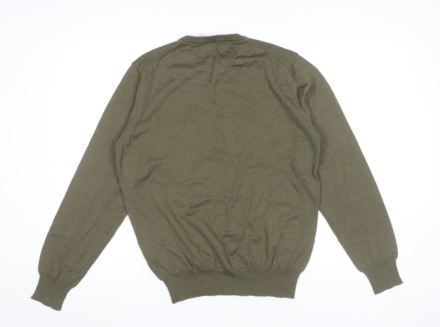 Maglia D’Autore Men’s Green Wool Blend Pullover Jumper M