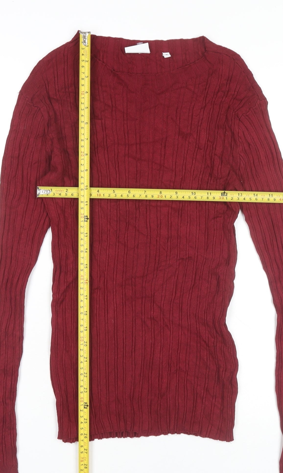 Next Women’s Red Slim Fit Knit Pullover Jumper Size M