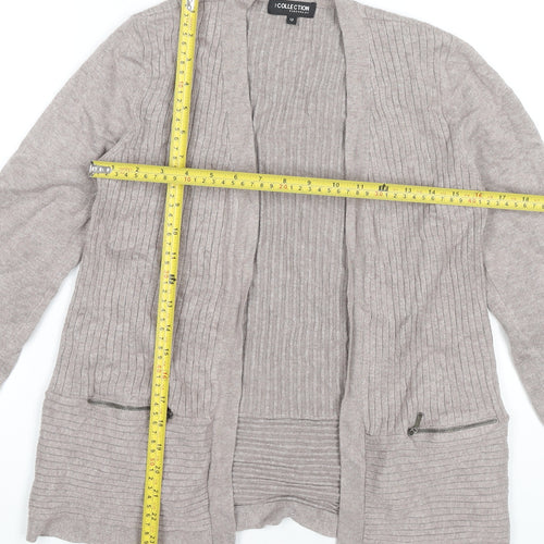 Debenhams Women’s Beige Cardigan Size 12 Long Sleeve Knit