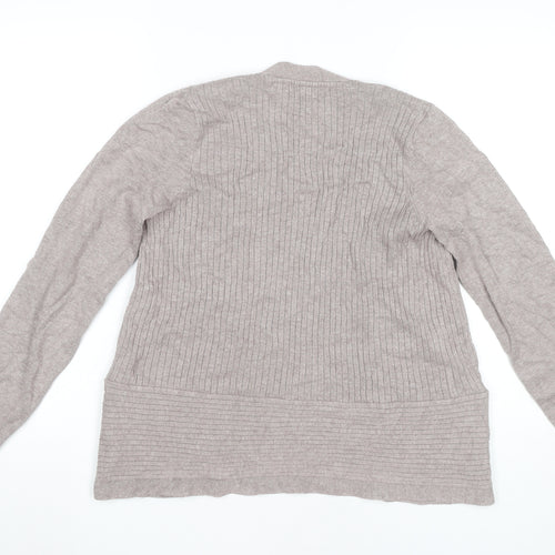 Debenhams Women’s Beige Cardigan Size 12 Long Sleeve Knit