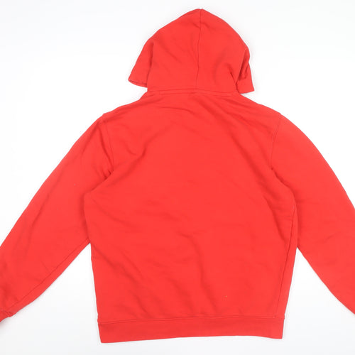 Champion Men’s Red Pullover Hoodie L Regular Fit Sportswear