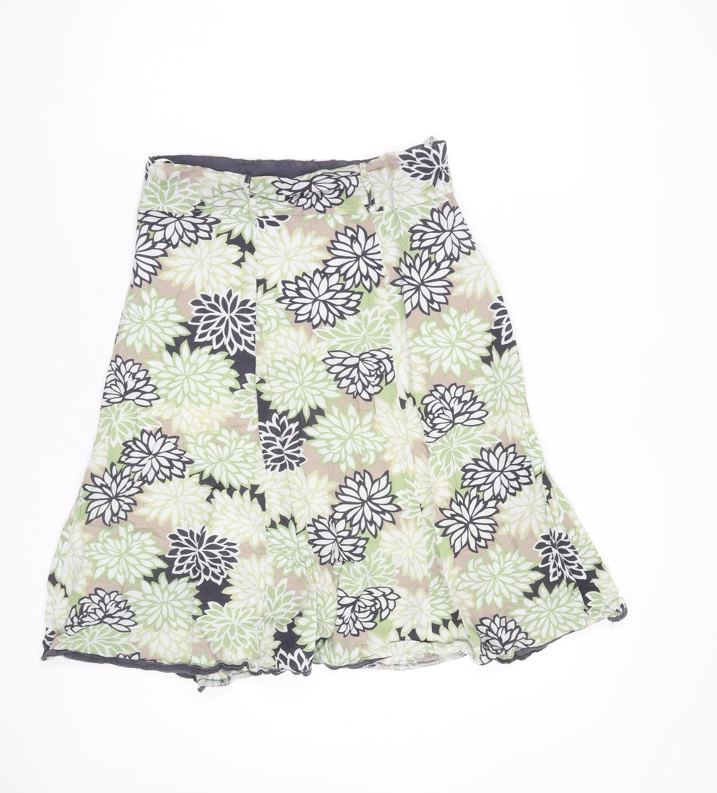 Epilogue Womens Multicoloured Floral Cotton A-Line Skirt Size 12