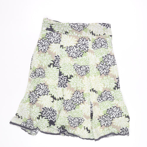 Epilogue Womens Multicoloured Floral Cotton A-Line Skirt Size 12