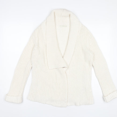 Marks and Spencer Women’s Ivory Chunky Knit Cardigan UK 8