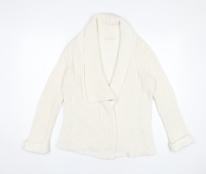 Marks and Spencer Women’s Ivory Chunky Knit Cardigan UK 8