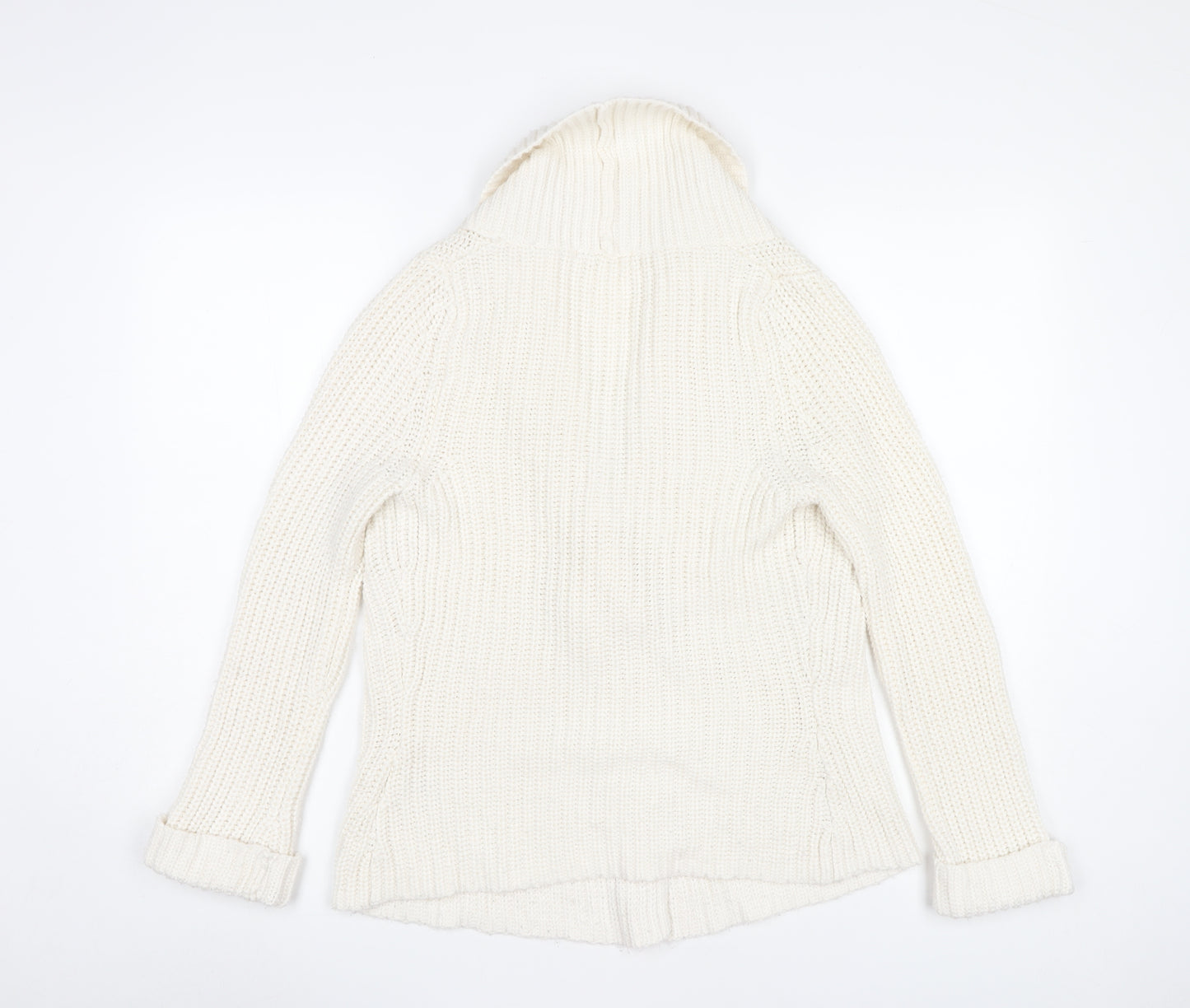 Marks and Spencer Women’s Ivory Chunky Knit Cardigan UK 8