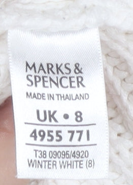 Marks and Spencer Women’s Ivory Chunky Knit Cardigan UK 8