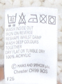 Marks and Spencer Women’s Ivory Chunky Knit Cardigan UK 8