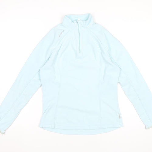 Decathlon Women’s Blue Fleece Sweatshirt Size M 1/4 Zip Pullover