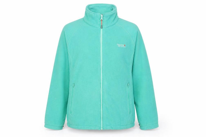 Regatta Womens Green Fleece Jacket Size 14 Full Zip Outdoor Coat