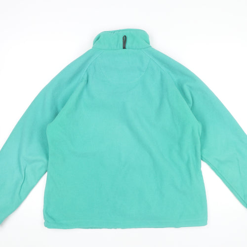 Regatta Womens Green Fleece Jacket Size 14 Full Zip Outdoor Coat