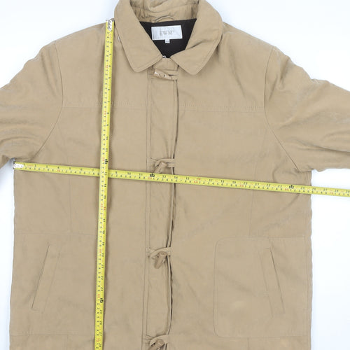 EWM Womens Beige Size 22 Overcoat Toggle Mid-Length Winter Jacket