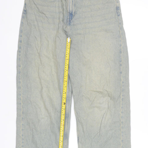 H&M Women’s Blue Straight Leg Jeans Size 8 Cotton Denim