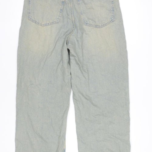 H&M Women’s Blue Straight Leg Jeans Size 8 Cotton Denim