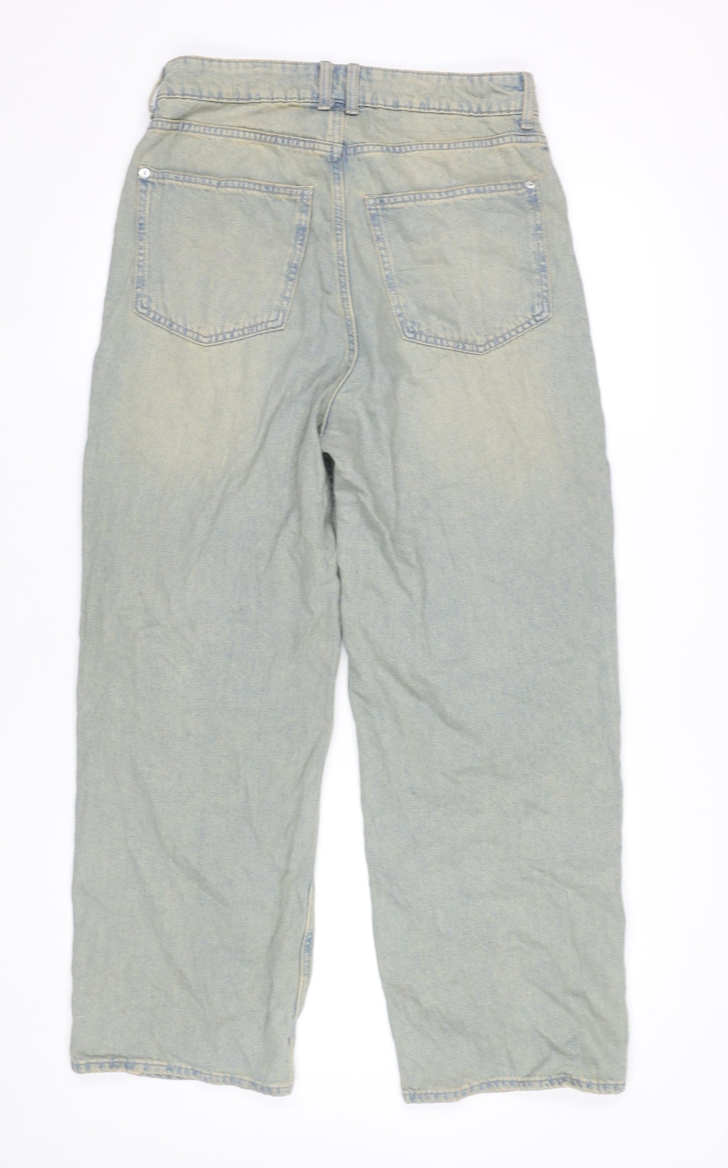 H&M Women’s Blue Straight Leg Jeans Size 8 Cotton Denim