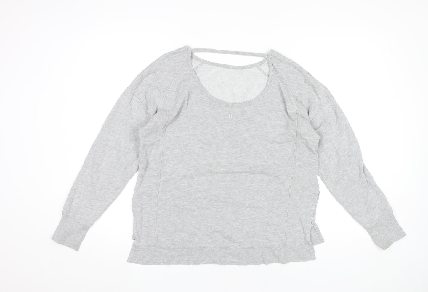 Sweaty Betty Women’s Grey XS Pullover Sweatshirt Cotton Modal Blend