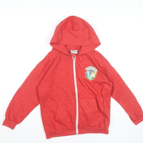 AWDis Boys Red Full Zip Hoodie 9-11 Years Sheffield Monsters Water Polo