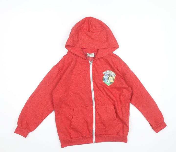 AWDis Boys Red Full Zip Hoodie 9-11 Years Sheffield Monsters Water Polo