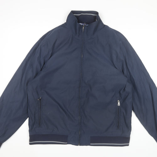 Marks and Spencer Men's Blue XL Basic Jacket Full Zip Casual