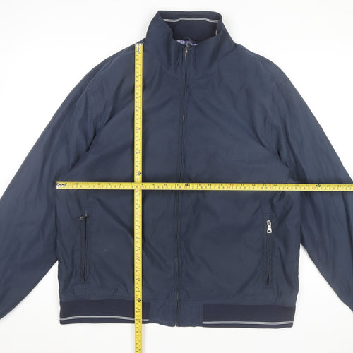 Marks and Spencer Men's Blue XL Basic Jacket Full Zip Casual