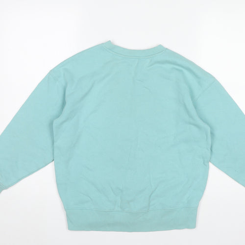 H&M Boys Blue Graphic Print Sweatshirt 9-10Y Pullover Crew Neck