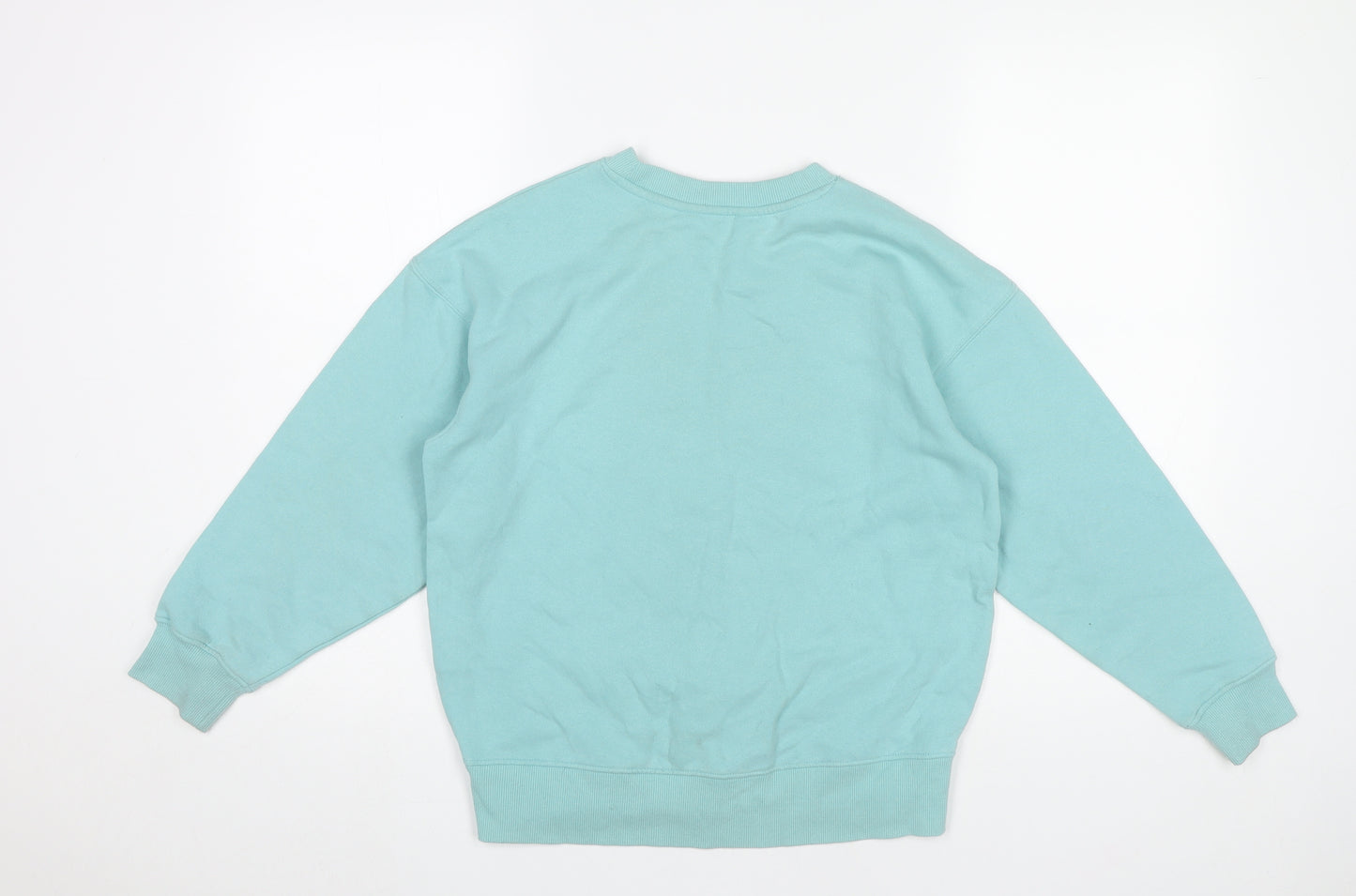 H&M Boys Blue Graphic Print Sweatshirt 9-10Y Pullover Crew Neck