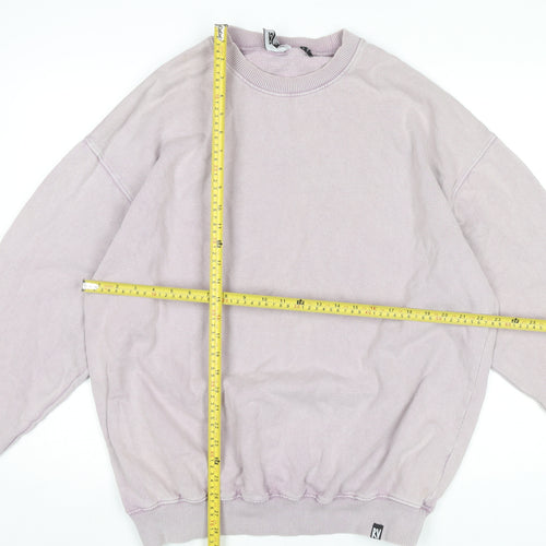 Reclaimed Vintage Men's Purple Medium Pullover Sweatshirt Crew Neck