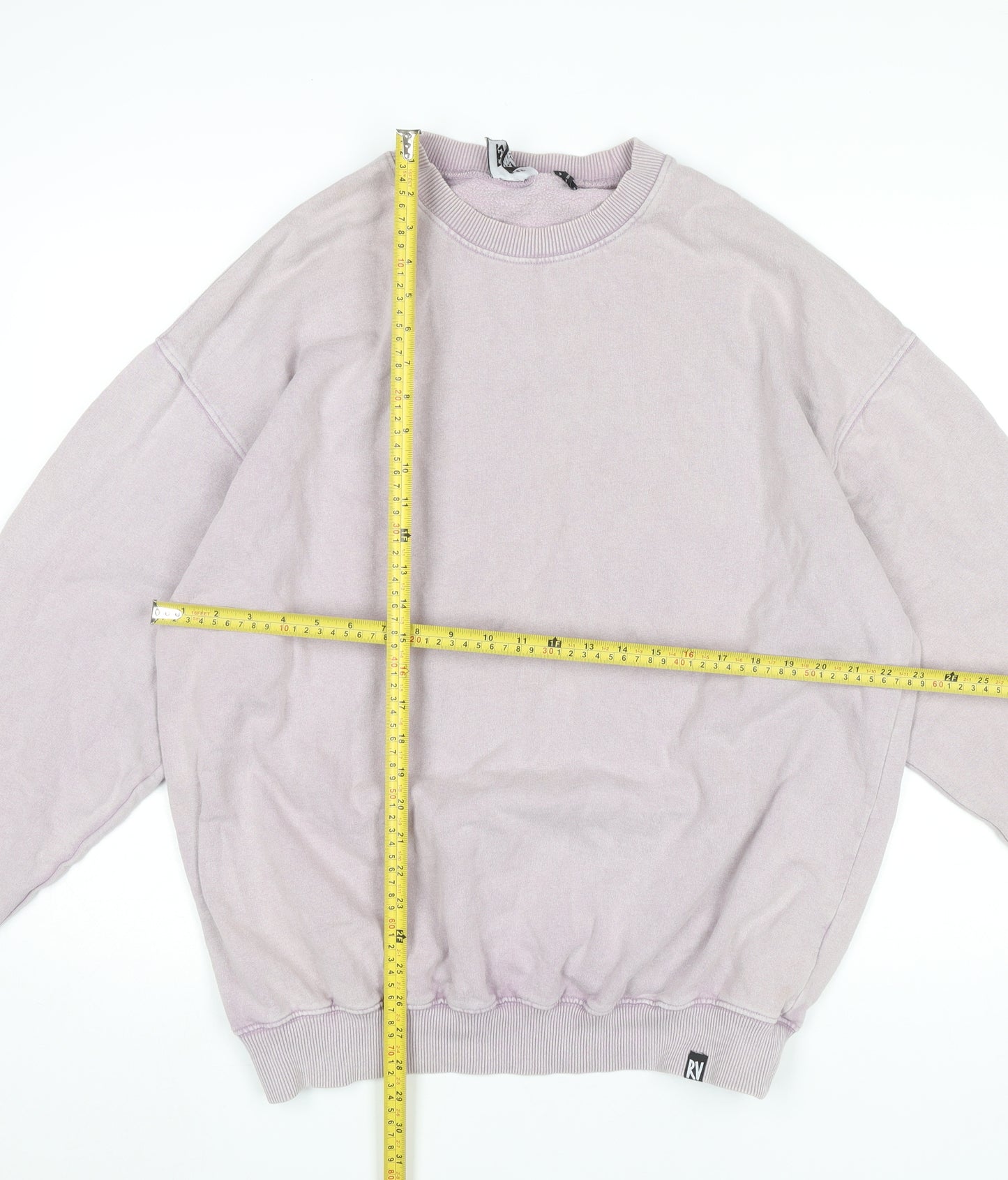 Reclaimed Vintage Men's Purple Medium Pullover Sweatshirt Crew Neck